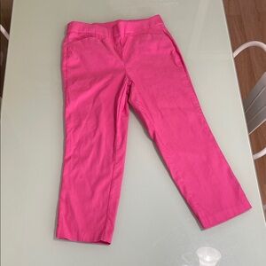 Rafaela hot pink capri stretch leggings